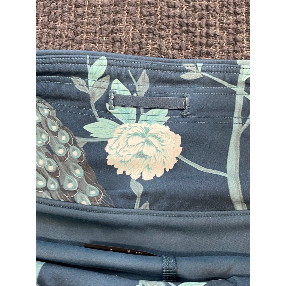 Greyson Womens Peacock Floral Performance Golf Skort Teal XS Active Skirt - Picture 4 of 8
